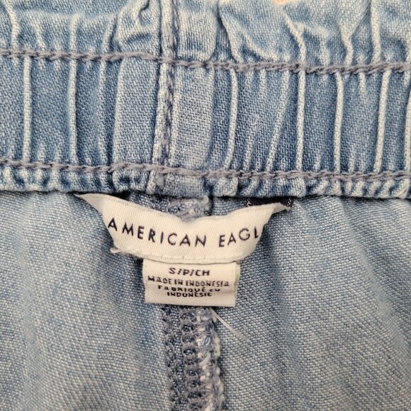 American Eagle Outfitters Light Blue Soft Denim Shorts - Size S - Picture 4 of 5